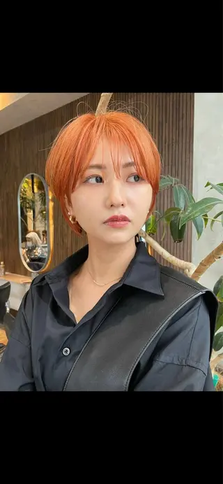 ショート カラー 🉐レイヤー/塩見 弘樹🉐渋谷のヘアスタイル