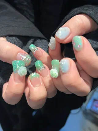 ネイル Hata nail 🎀個性派ニュアンスのネイルデザイン