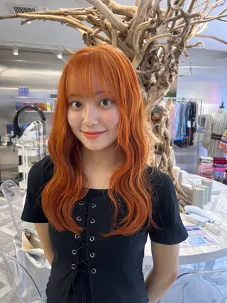 ロング カラー ヘアアレンジ mai🤍縮毛酸性ス トレート/アイリストのヘアスタイル