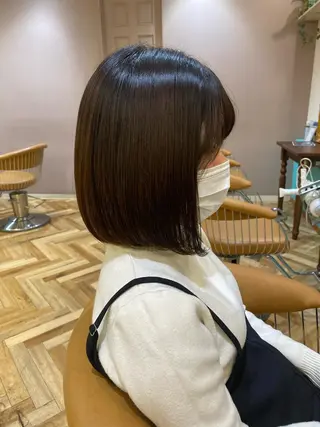 ショート ボブ韓国風レイヤー 髪質改善/畠中ケントのヘアスタイル