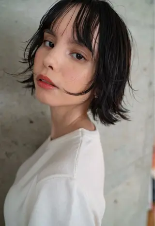 ショート green ueno所属・ウチダ 🦖✨艶カラーのヘアスタイル
