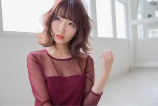 ミディアム カラー 松井 竜輝のヘアスタイル