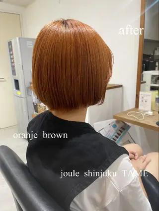ショート 🌈扱いやすいボブ× ブリーチ🌈TAMEのヘアスタイル