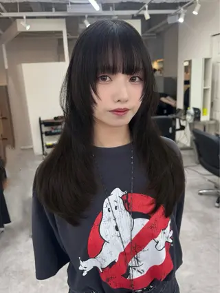 ロング カラー 🎀盛れる顔周り×レ イヤー×透明感/米田のヘアスタイル