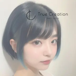 ミディアム 🦄コグレケンタピ ンクカラー🎨パーマのヘアスタイル