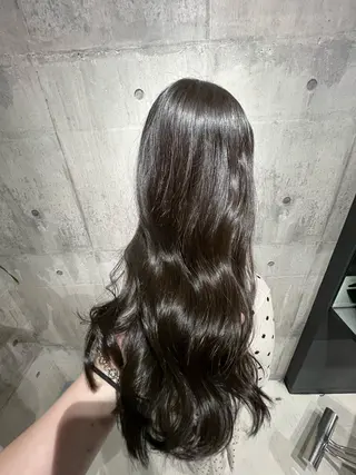 セミロング カラー mimiiy梅田 中崎町ハイトーンのヘアスタイル