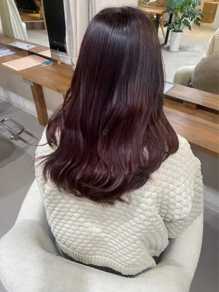 ロング shu ラベンダー/ピンクのヘアスタイル