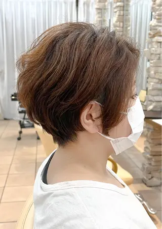 ショート 地毛風ストレート ⚡️下ノ村柊斗⚡️のヘアスタイル