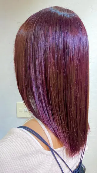 セミロング カラー JOS所属・上野ハイトーン/デ ザイン✂︎touiのヘアスタイル