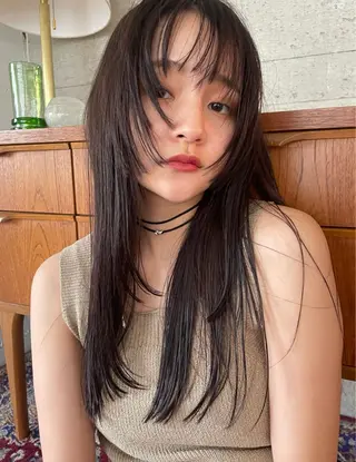 ロング ナチュラル大人っぽい スタイル　MAORIのヘアスタイル