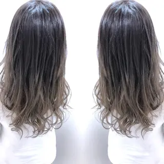 セミロング カラー 髪質改善特化サロン ICONIQ天神店のヘアスタイル