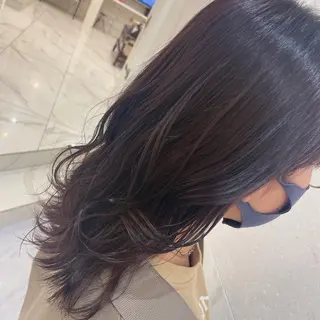 セミロング カラー 安田 柚月のヘアスタイル