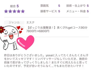 ヨサパークルル 進化系よもぎ蒸しのエステ・リラクイメージ