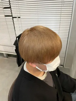 ショート カラー メンズ トレンド透明感カラー ☘️大貫 昂涼🐹のヘアスタイル