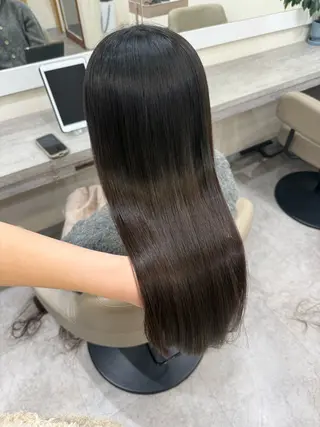 ロング 韓国風パーマ/ヘア セット/店長みづきのヘアスタイル