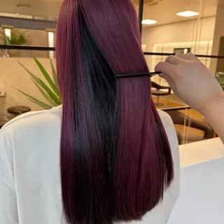 カラー 上村 あやののヘアスタイル