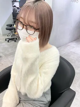 ミディアム カラー 心斎橋/ブリーチ minamiのヘアスタイル