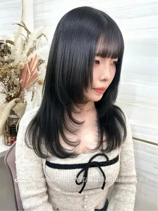 ロング カラー ☁️もえみ︎︎☁️ カラーモデル募集中のヘアスタイル