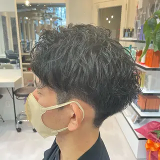 ショート 髪質改善× ハイライト溝江のヘアスタイル