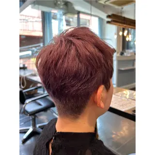 ショート カラー Mplus  二子玉川所属・◎鹿嶋◎暖色ｶﾗｰ /ﾒﾝｽﾞﾊﾟｰﾏのヘアスタイル