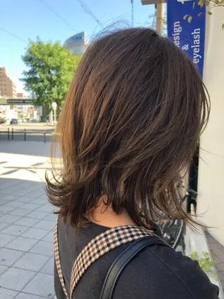 ミディアム カラー 髪質改善 十河　勇作のヘアスタイル