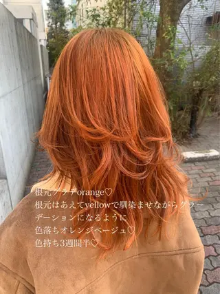 カラー ラベンダー/レイヤー スタイル🤎mamiのヘアスタイル