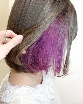 ミディアム インナーカラー/ いがらし　そうのヘアスタイル