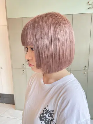 ショート D’na所属・🎀暖色ガーリー/ ボブ/みさき🎀のヘアスタイル