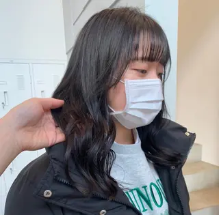 セミロング カラー aoi /パーマ /まるみショートのヘアスタイル