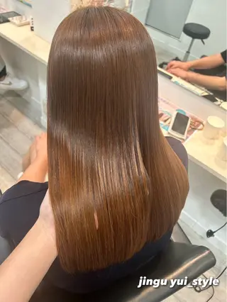 セミロング カラー パーマ ヘアアレンジ メンズ ワット 原宿のヘアスタイル