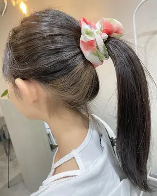 カラー 【coco.】hair所属・カジカワサキ/髪質 改善/クロスパーマのヘアスタイル