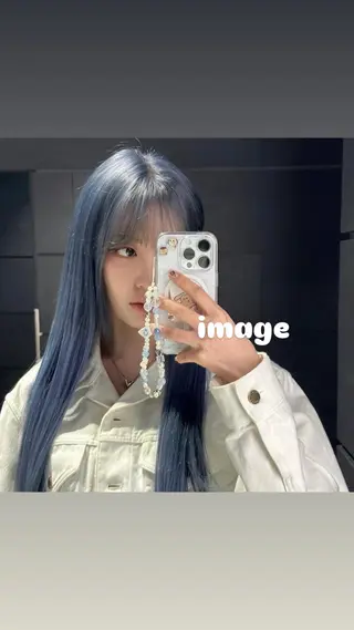 ロング カラー ぱっつんボブ☆メンズ カットYUTOのヘアスタイル