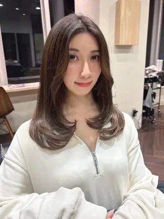 セミロング カラー C'BON hair salon neaf所属・滝口 和城のヘアスタイル