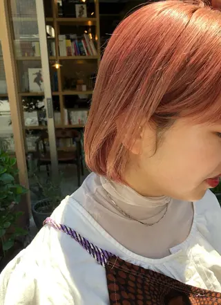 ショート カラー vain所属・パーマウルフショート 濱田匠のヘアスタイル