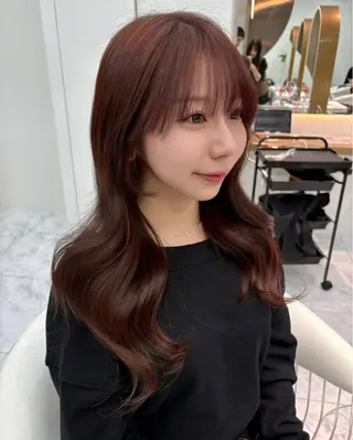 ロング カラー sayaka /西新🛋のヘアスタイル