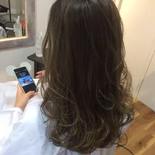 ロング カラー MIZUHO / ダブルカラー髪質改善のヘアスタイル