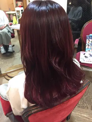 セミロング カラー 三好 美里のヘアスタイル