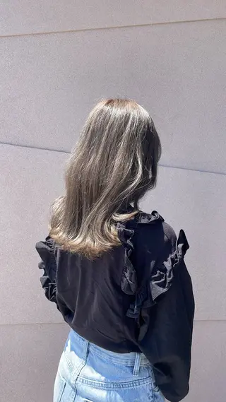 ミディアム カラー 岐阜/各務原 スタイリスト🎀のヘアスタイル