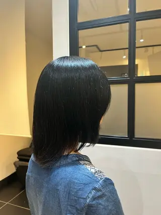 ミディアム カラー Rika🫧 透明感🫧艶カラーのヘアスタイル