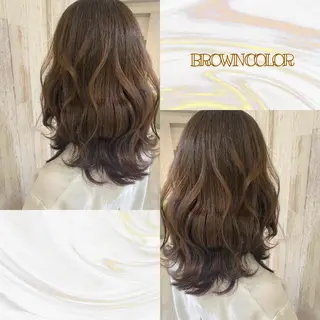 セミロング カラー 🌼NAMI 🌼のヘアスタイル