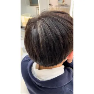 ショート カラー メンズ asterisk所属・涼音 🫧前髪お助け美容師のヘアスタイル