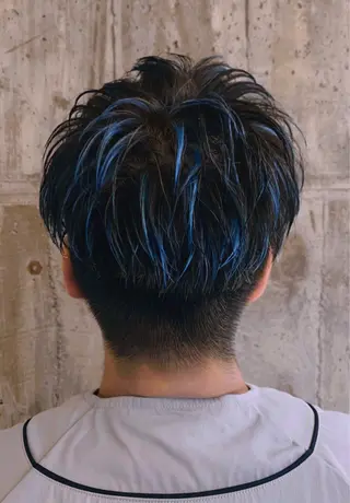 ショート カラー メンズ Niau太田店所属・藤田 輝一朗のヘアスタイル