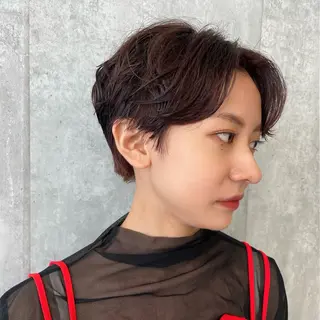 ショート カラー 🌜韓国/艶髪/縮毛 /kokoro🌛のヘアスタイル