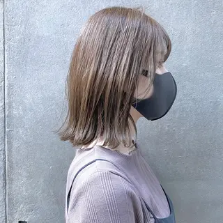 ミディアム カラー ヘアアレンジ tane.所属・【ダメージレス施術】 【透明感】北村 拓也のヘアスタイル