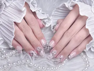 ネイル ☁️Minmin Tsuki💙🩵のネイルデザイン