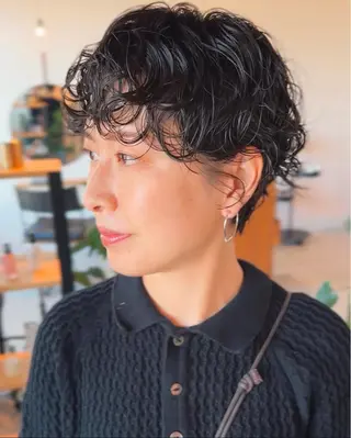ショート パーマ sand  池袋所属・似合わせカット 🌈うめつたいがのヘアスタイル