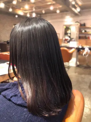 セミロング 韓国風カット/ 髪質改善 黒崎のヘアスタイル