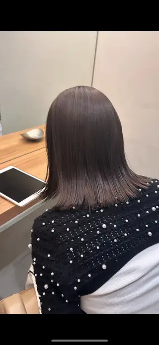 カラー 🫒🫒ブリーチなし 艶カラー🫒ヤマシロのヘアスタイル