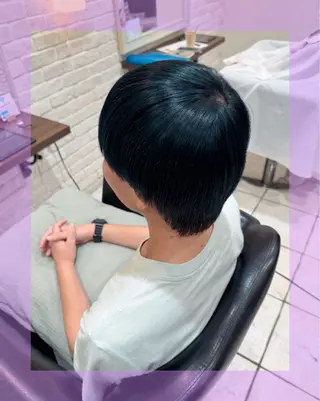 ショート カラー メンズ 🦄ブリーチ💜エク ステ💜MIU🦄のヘアスタイル