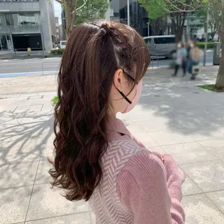 セミロング ヘアアレンジ 🩶ヘアセット Ayaha🩶のヘアスタイル